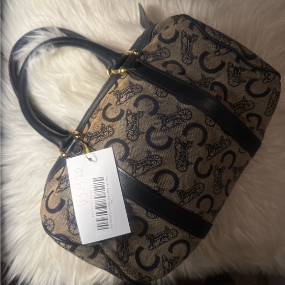 Céline Beige and Navy Blue Women's Hand Bag - Picture 4 of 9